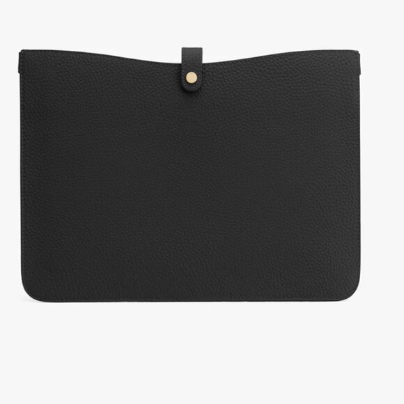 Cuyana Handbags - Cuyana Laptop Sleeve Black Pebbled Leather Designed for 13” laptop System Tote